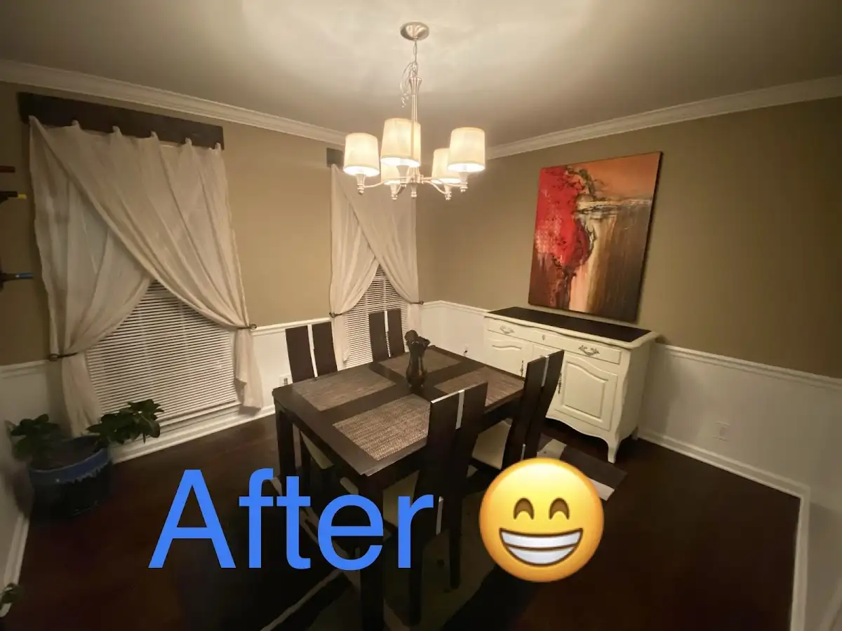 Professional dining room restoration after water damage in Lander