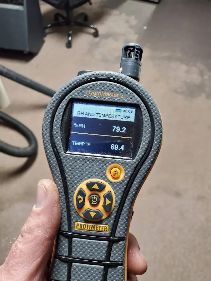 Moisture meter humidity assessment for Fire & Smoke Damage Restoration in Lander
